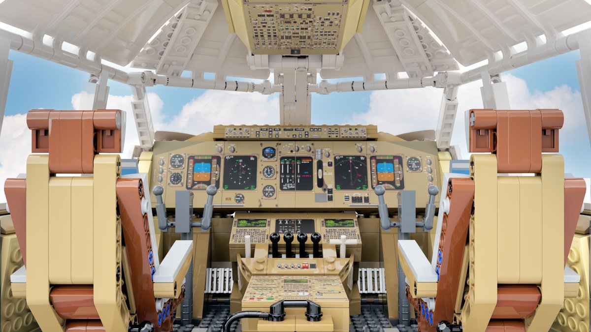 BricksMcGee's tweet photo. New #AFOLinterview up on our blog with Daz Jones, designer of this Boeing 747 cockpit model on @LEGOIdeas: https://t.co/K9JgkTXIoG #lego #legofans https://t.co/oFSZpIGsV1