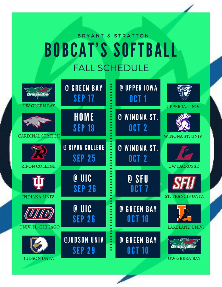 This fall schedule is crazy good!!!!