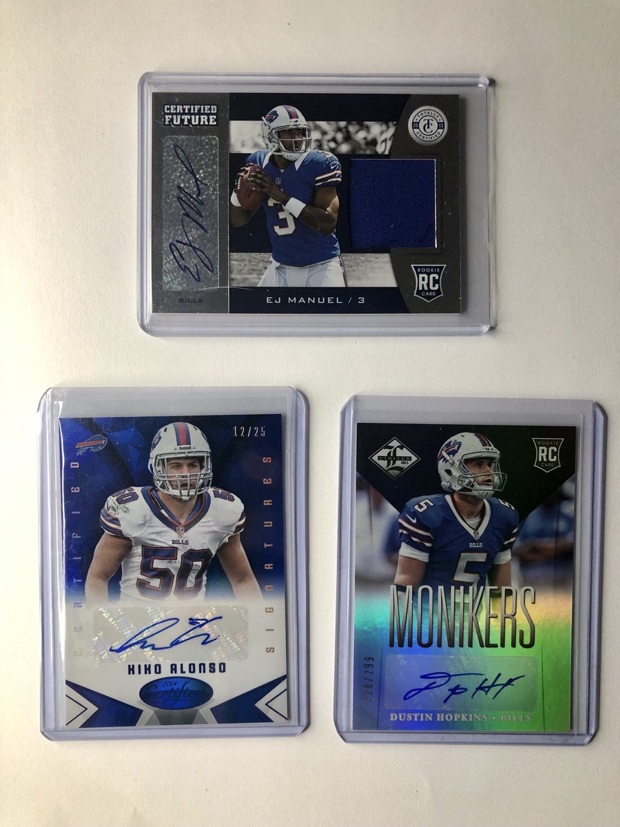 Bills team lot $12 
Add $4 BWMT

Kiki Alonso /25
Dustin Hopkins /299
EJ Manuel /149

⁦<a href="/HobbyConnector/">The Hobby Connector ™</a>⁩ ⁦<a href="/sports_sell/">@SPORTS_SΞLL</a>⁩ ⁦<a href="/the_hobbyzone/">The Hobby Zone</a>⁩ ⁦<a href="/Hobby_Connect/">Hobby Connection(Colton)</a>⁩