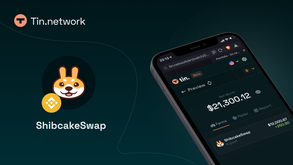 tinnetwork_defi's tweet photo. We now support @ShibcakeSwap on @BinanceChain 🥳🎉

Track your yield and rewards from ShibcakeSwap with https://t.co/OlVEcEBYJJ

#bitcoin #DeFi #YieldFarm #Crypto 
@YieldFarming @cz_binance @dapp_com @Definews_Info @defipulse @news_of_bsc https://t.co/5r73fh7G21
