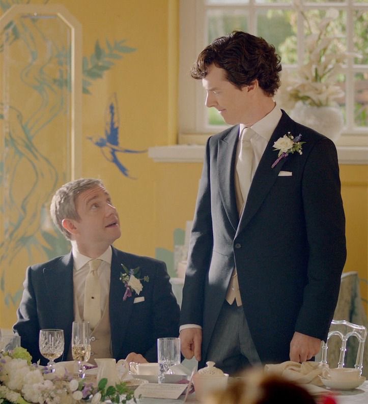 remember when sherlock and john got married