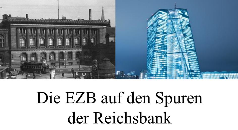 'Die EZB auf den Spuren der Reichsbank.' - Und wie immer freue ich mich, wenn Sie mir Kontra geben, mich vom Gegenteil überzeugen. youtube.com/watch?v=hZr6QA…