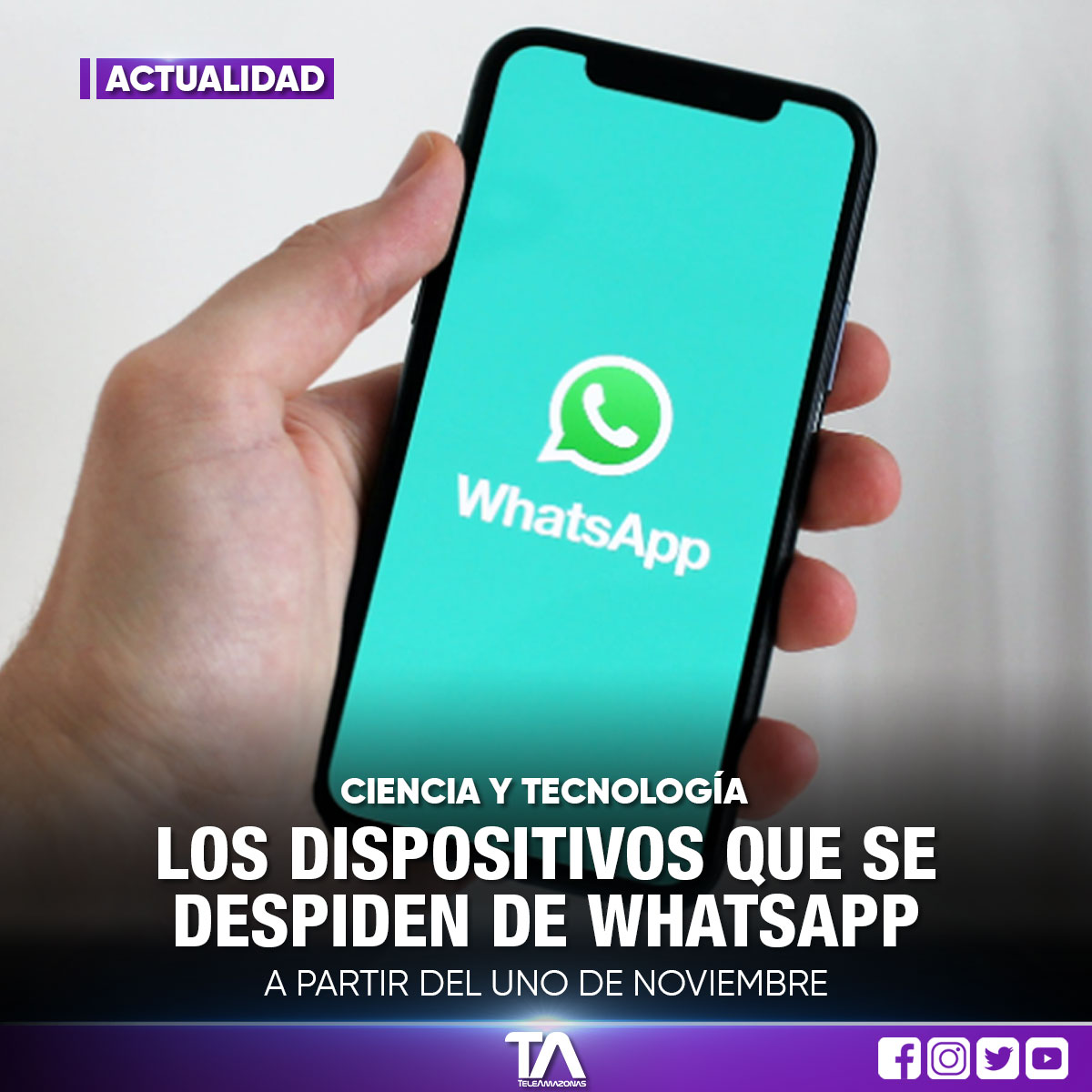 WhatsApp dejará de funcionar en estos dispositivos a partir de noviembre
ow.ly/Fh5g30rTfas