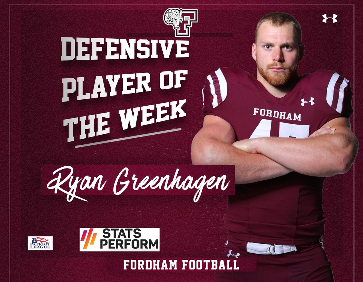 🏈 Due to a scoring change, <a href="/FORDHAMFOOTBALL/">Fordham Football</a>'s <a href="/Ryangreenhagen1/">Ryan Greenhagen</a> now has been credited with 31 tackles at Nebraska, making him the new NCAA Div. I record holder! 
📰 bit.ly/3zTgfVw