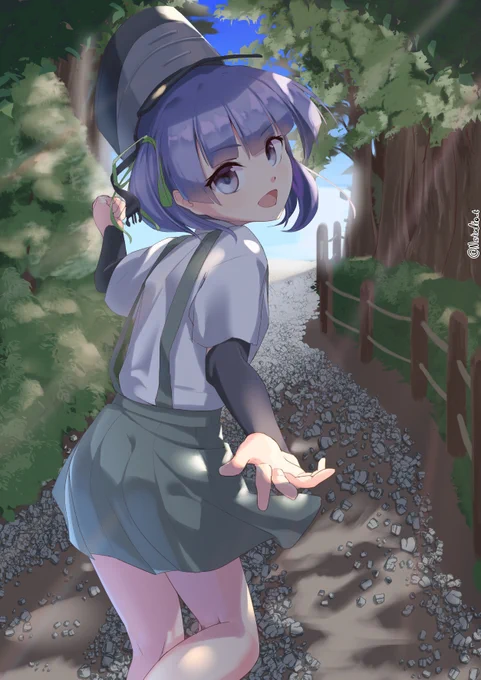 あっついあっつい日でも元気に探検に連れ出してくれる時の大潮ちゃんです 