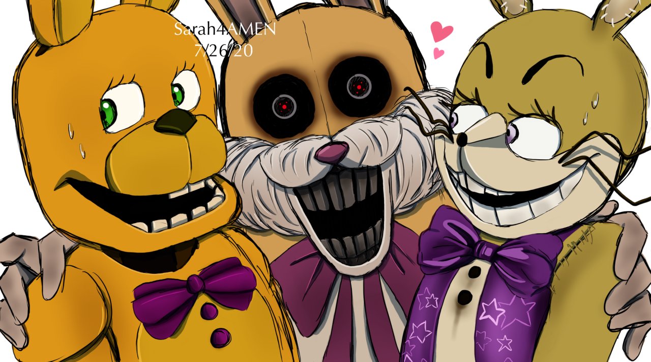 Fredbear and Springbonnie Glitchrat 🐀 - Illustrations ART street