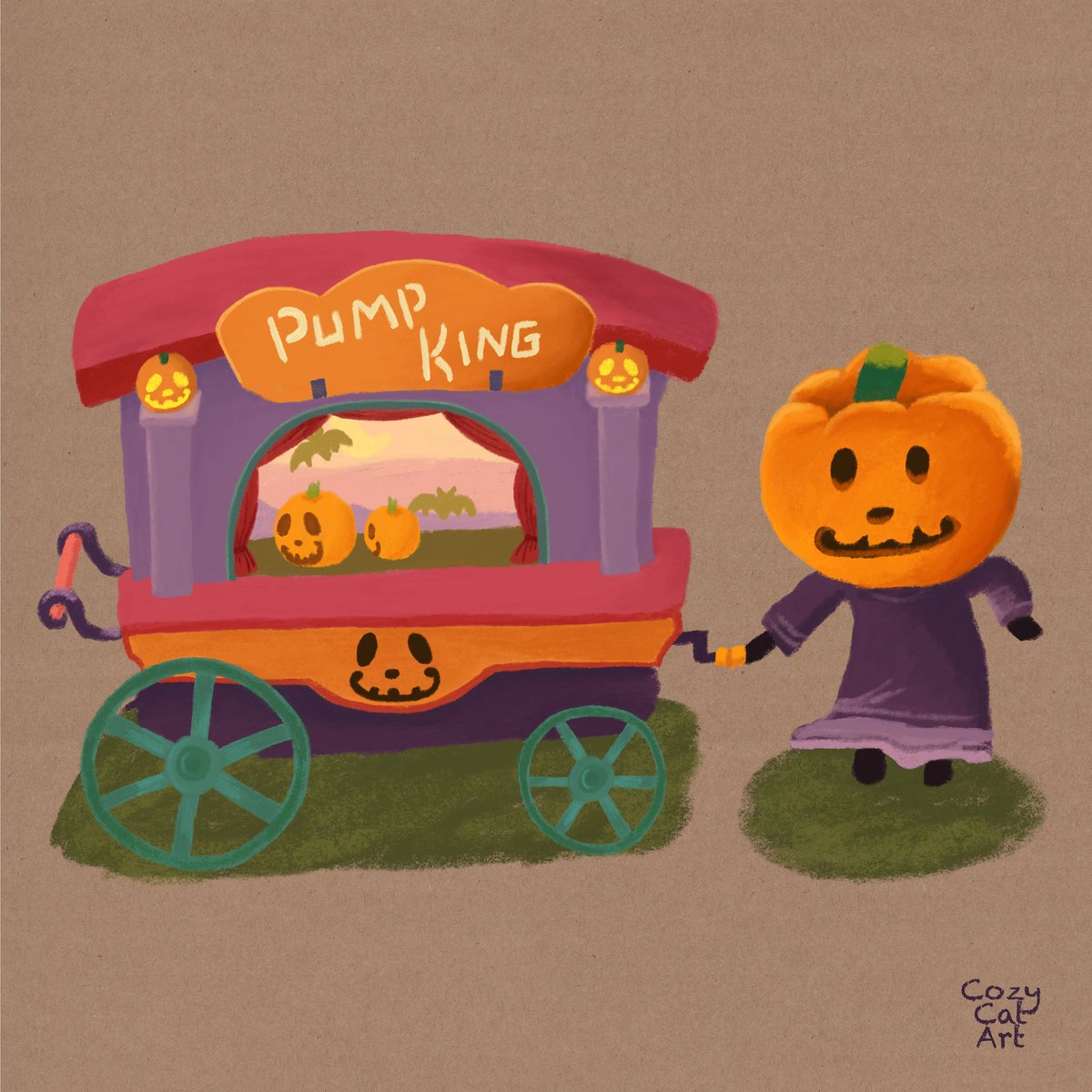 Cozycatart's tweet photo. Jack from Animal Crossing Pocket Camp 🎃

I made this lady year but still love this style. I made them with the pastel brushes from the #retromaxpack by @MaxUlichney 

#halloweenart #animalcrossing #animalcrossingfanart #PocketCamp #nintendofanart #spookyart https://t.co/NySxZ3szKl