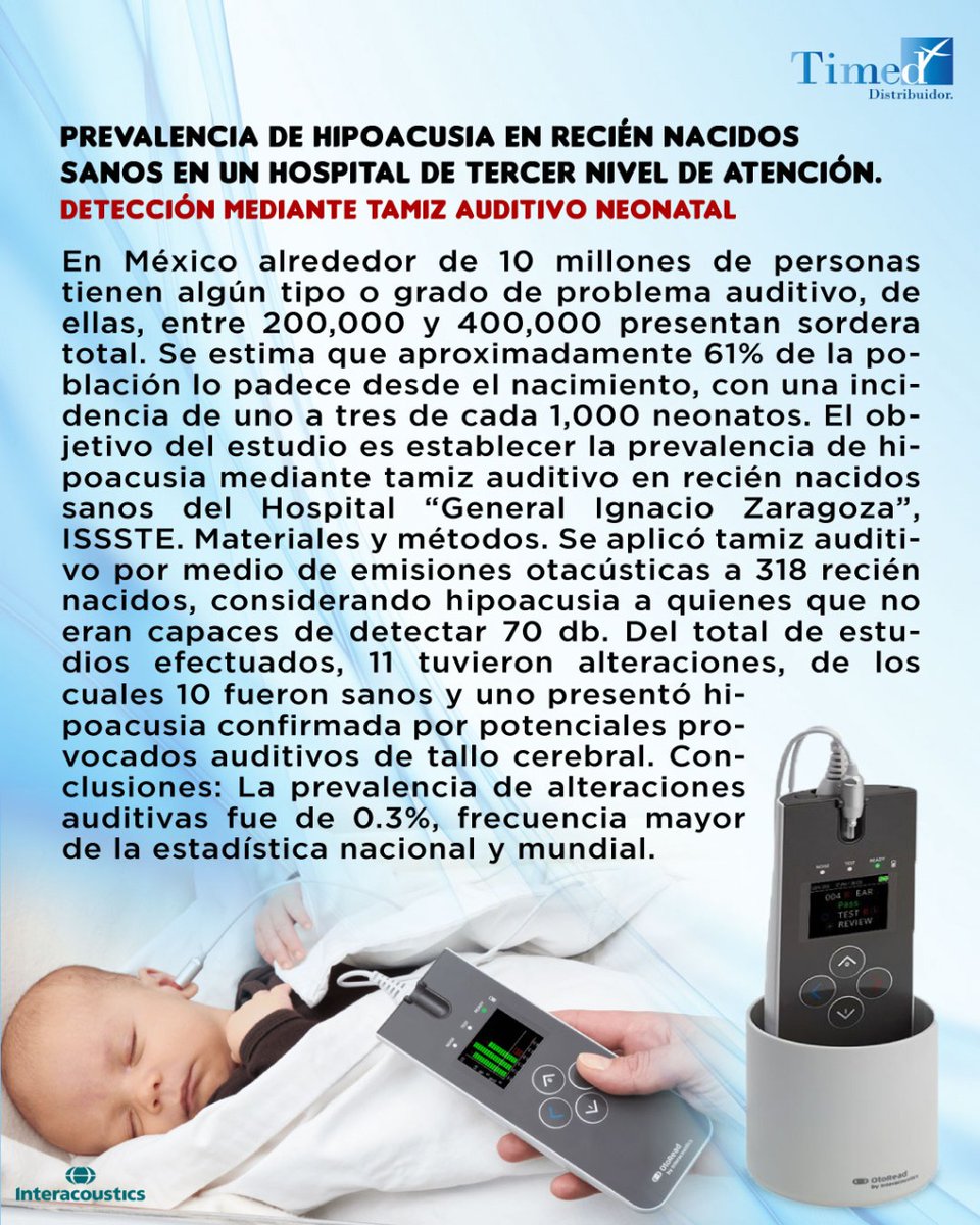 MasimoTimed's tweet photo. Detectar disminución de la audición en recién nacidos evitar las limitaciones en el desarrollo integral del niño, principalmente en el lenguaje y el aprendizaje

#tamizajeauditivo #TamizNeonatal #Deteccióntemprana #obstetricia https://t.co/RuycxoQcZX
