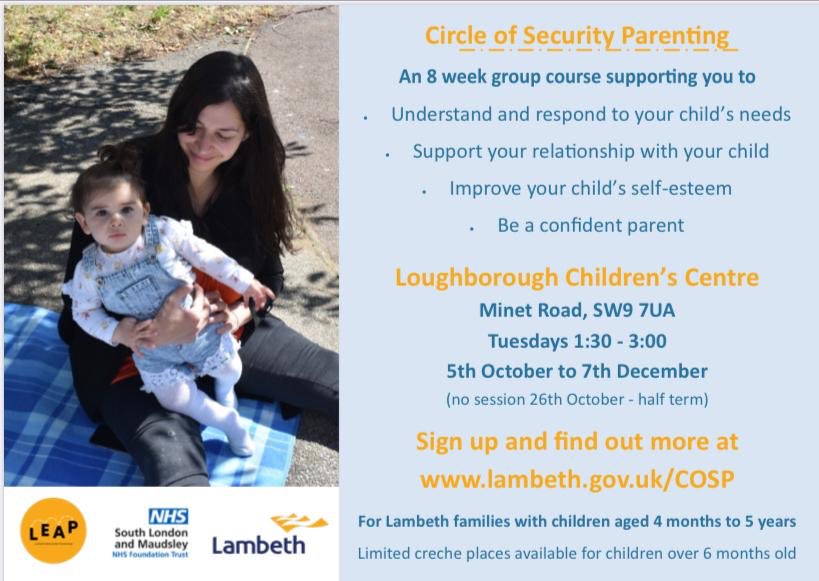 Free parenting classes in Brixton and Tulse Hill
