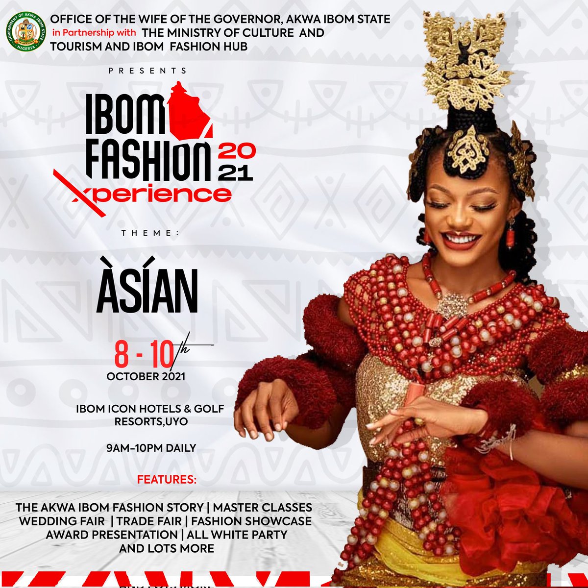 IbomFashiontv's tweet photo. Hello guys we are ready!!!!!
#Ifx2021 
#Ibomfashionxperience
#October8 https://t.co/keTOFjG5mz