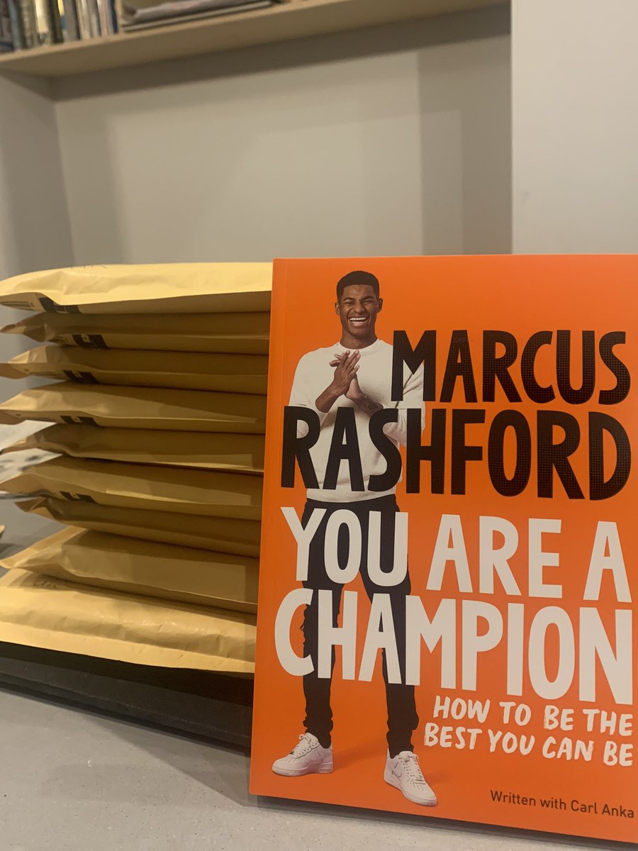 Over the next few weeks, thanks to your support, our free copies of #YouAreAChampion will be heading out to #schools across the UK.
#marcusrashford. Please drop us a message if you’d like us to allocate a book for your school. #RepresentationMatters #edutwitter
