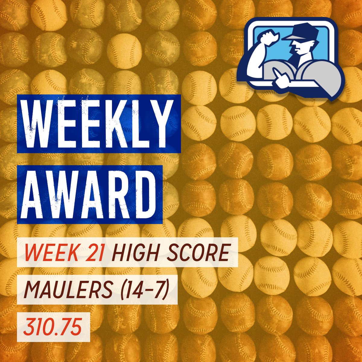 CorkCommish's tweet photo. The rich get richer…

#corkml Week 21 High Score and $10 Award: Congratulations Steve Bernardi, Maulers. 310.75 points, 6th of the year. https://t.co/tUpbeNVjCb