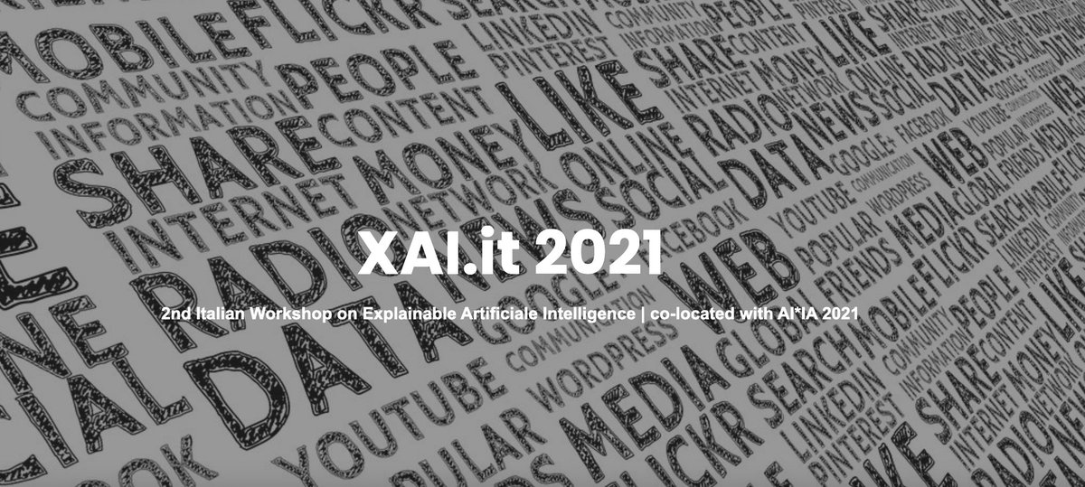 We have just distributed the #callforpapers for #XAI_it, the second #italian workshop on #explainaible #artificial #intelligence jointly held with 
<a href="/AI_x_IA/">AIxIA</a>. If you are working on #explainableAI-related topics, check the CFP! 
di.uniba.it/~swap/xai-it
#aixia2021 #AI