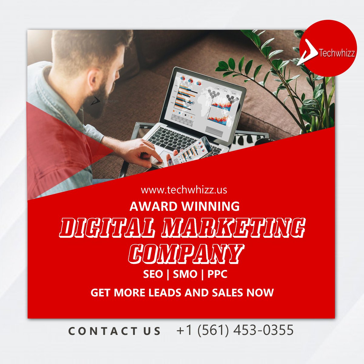 Techwhizzllc's tweet image. ~Digital marketing is the lifeblood of your business. 
📲 +1(561)453-0355
👝 info@techwhizz.us
🌐 techwhizz.us
.
.
#techwhizz #digitalmarketing #webdesign #webdevelopment #ecommercedesign #seo #smo #sem #smm #socialmediamarketing #socialmedia #internetmarketing