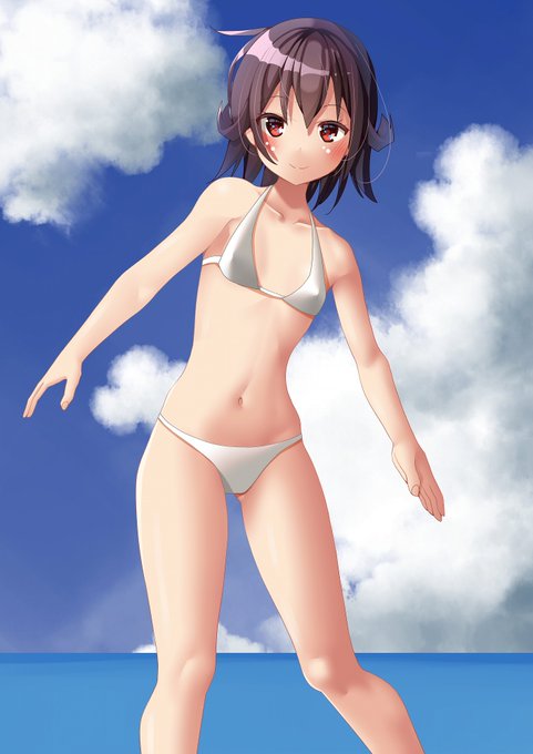 #艦これ
睦月ちゃん描きましたーーーー!!!! 