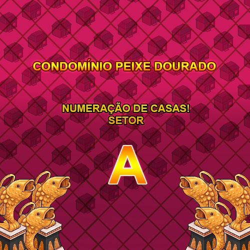 CNDourada's tweet photo. 🚨 ATENÇÃO!
O Condomínio Peixe Dourado estará fazendo a primeira etapa de renumeração de lotes!
Veja na thread se você é morador do setor A!
Caso seja, mude o nome da sua casa para o padrão informado abaixo!
@HabboPTBR #Habbo #SetorA https://t.co/5gHAwBFl4a