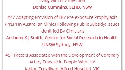If you are attending the ASHM conference this Thursday, join this 11:30-1pm AEST session to check out my pre-recorded presentation and live Q&A. My presentation reports on this paper: doi.org/10.1071/SH20208 
#HIVAIDS2021 #SH2021 @ASHMMedia