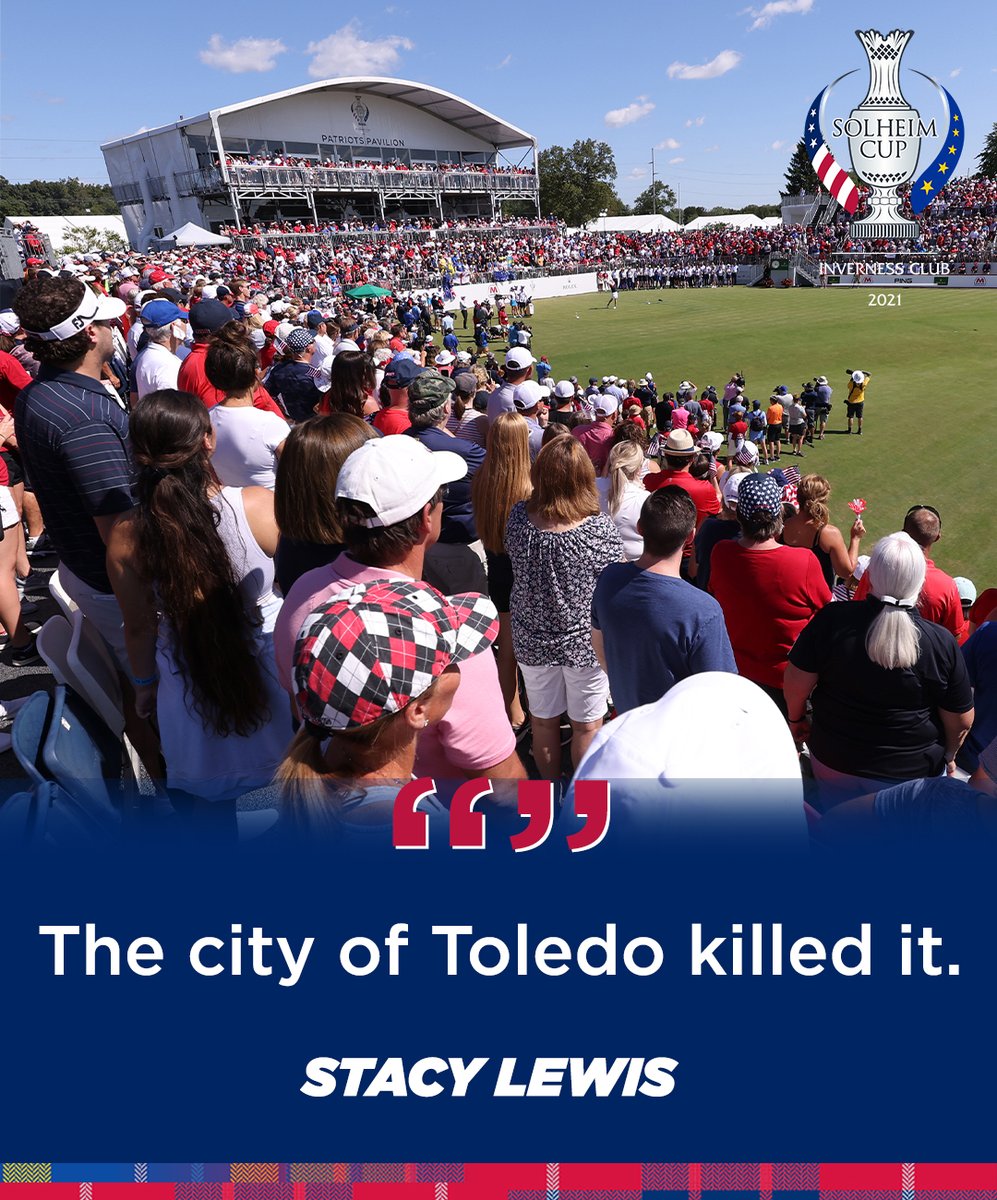 New record.

More than 130,000 people attended the Solheim Cup. 

In <a href="/Stacy_Lewis/">Stacy Lewis</a>' words, you killed it Toledo, Ohio 👏