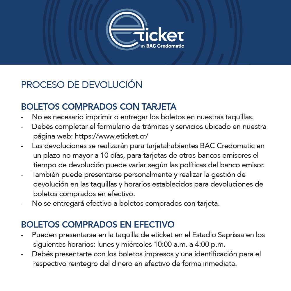 Si tenés alguna consulta relacionada a algún trámite, podés realizarla al correo: servicioclienteseticket@baccredomatic.cr