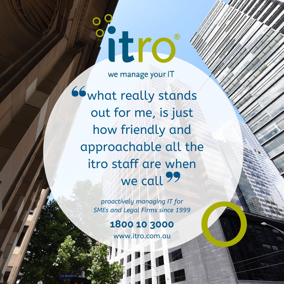 If you're worried about #WFH and your business #cybersecurity but unsure who to call for support call us, #itro, now on 1800 10 3000. We have a brilliant team of engineers who speak plain English! Worried about cost? See our rates - itro.com.au/plan-pricing/ #ITServicesMelbourne