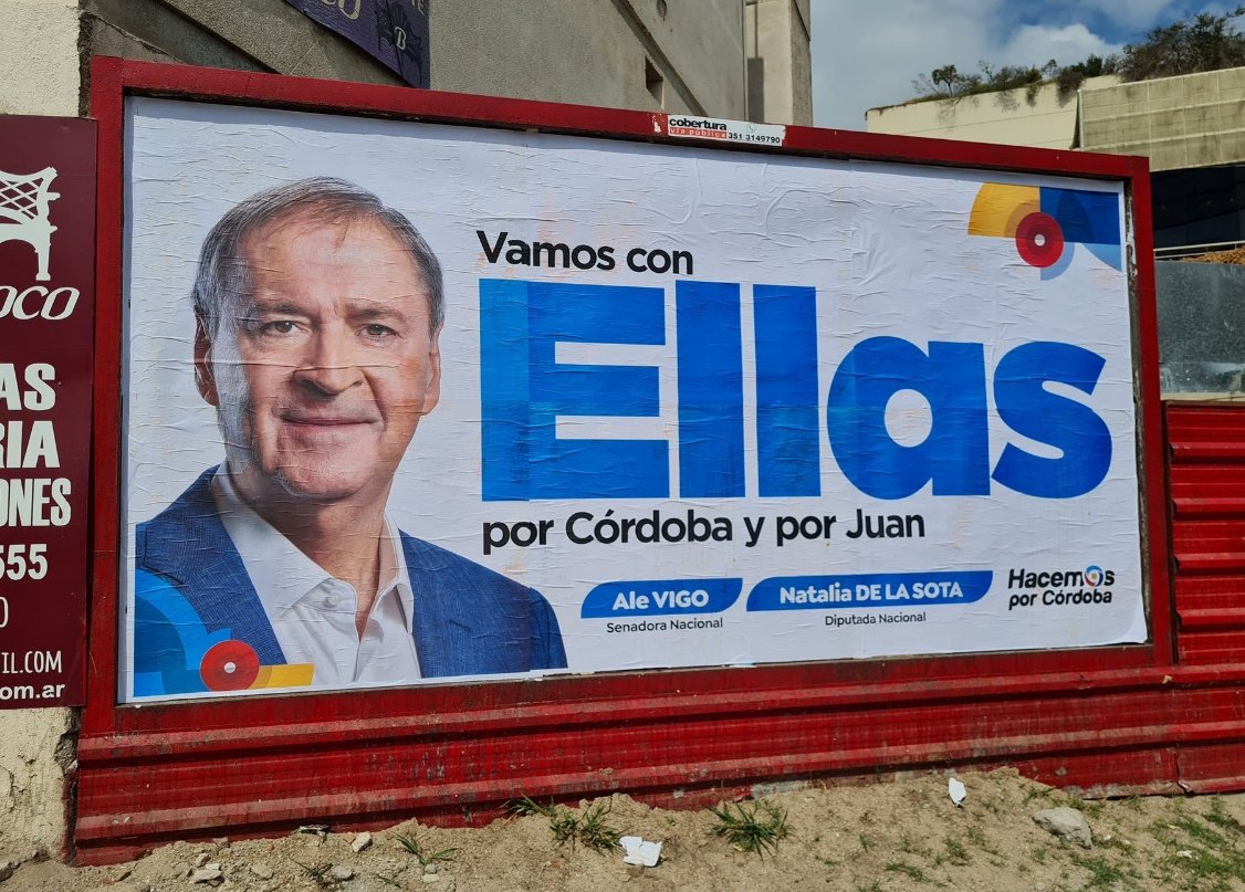 VilchesLaura's tweet photo. Tal vez crean que es un meme. No. Es la campaña patriarcal de Hacemos por Córdoba. El macho que las legitima a "Ellas", las que se pintan de "feministas". Un insulto a la tradición de lucha de miles de mujeres que dieron todo, inclusive la vida, luchando por nuestros. 1/3 https://t.co/V85dU3skyR