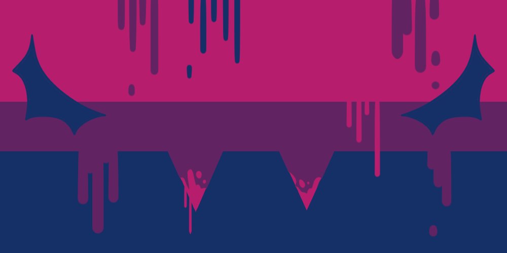 Cam he/they on Twitter "made a spooky/halloween bi flag (vampire Bi Halloween