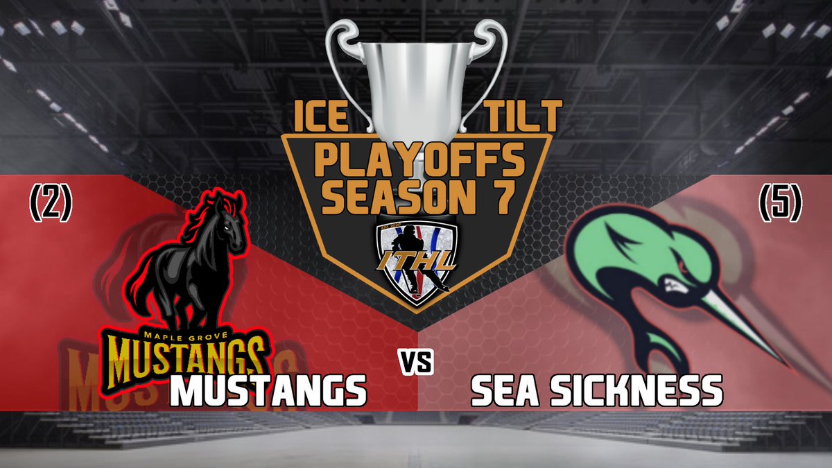 🚨PLAYOFF HOCKEY🚨

Core Division

(2) <a href="/ITHLMustangs/">Maple Grove Mustangs</a> vs (5) <a href="/SeaSicknessITHL/">Sea Sickness EASHL</a> 

Mustangs feed: twitch.tv/surgehockey
Sea Sickness feed: twitch.tv/soolu_candles