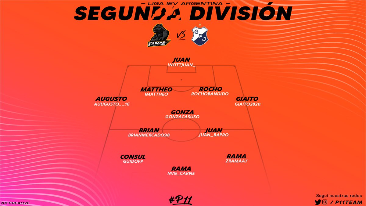 #FIFA l #IEV | Clubes Pro l Segunda División 

Esta noche jugamos la primera fecha por la segunda división de <a href="/ievargentina/">IEV Argentina</a> .

⏰0:00hs 🇦🇷
🆚<a href="/JuniorseSports/">General Paz Juniors eSports</a> 
🖥️ bit.ly/2SBYqKa

#P11