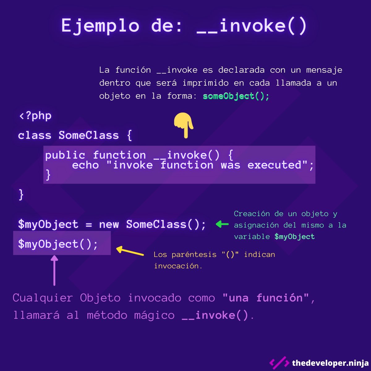 ThedeveloperN's tweet image. ¿Quién dijo que programar no era mágico? ✨
#magic_methods
#php