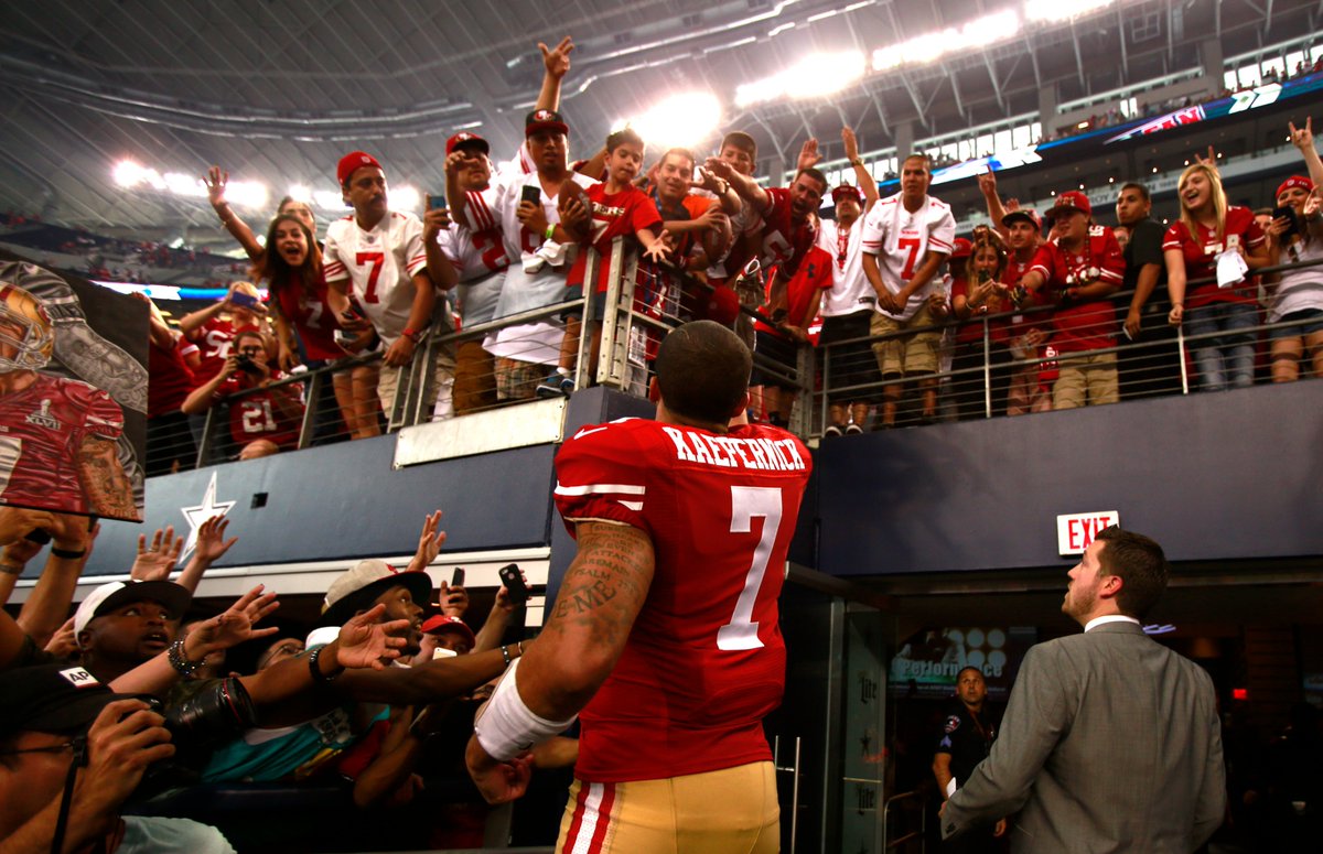 Random49ers's tweet photo. On this day in 2014, the #49ers fan takeover happened in Dallas in a convincing 28-17 win. 

Watch the full game here: https://t.co/fy4wGumXs3

#Random49ers https://t.co/0z9NCogeVD