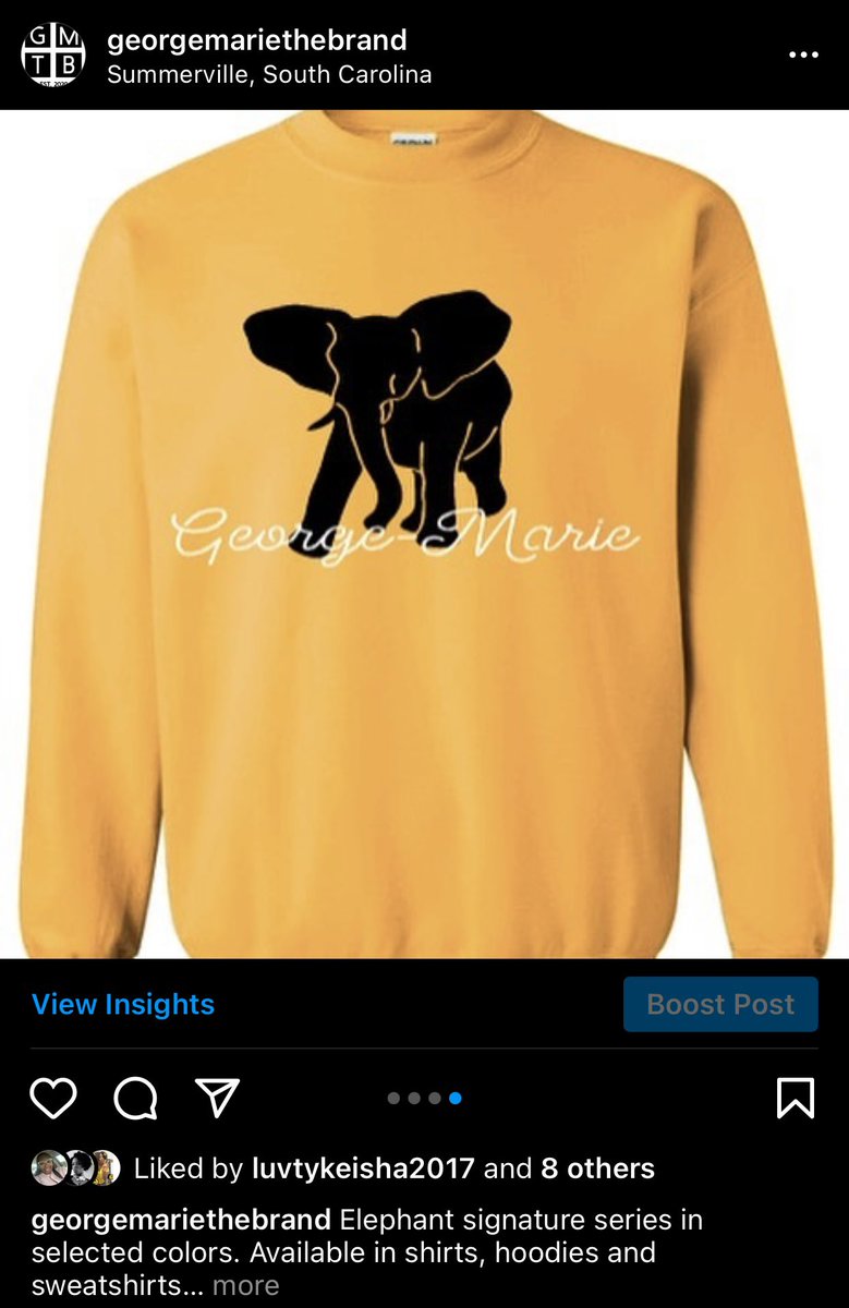 PublicAssassin's tweet image. Check out my page on IG: georgemariethebrand  

Peep the fall season wear. Sweatshirts, long sleeve, hoodies, short sleeve. In a variety of colors and most sizes.