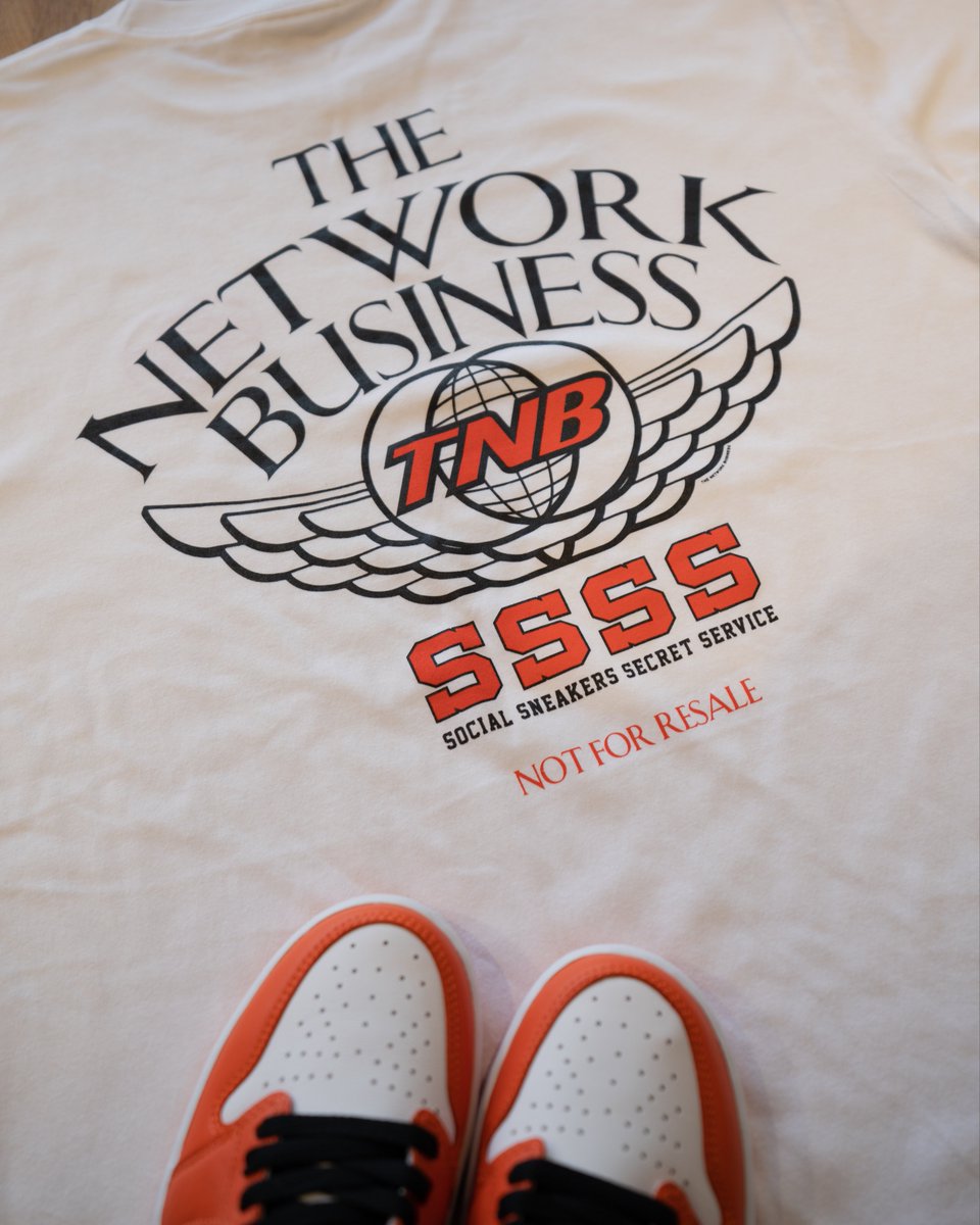 SSSSTNB's tweet photo. 9.10 FRI. 9 a.m.

THE NETWORK BUSINESS WING TEE TYPE-3
¥6,000 (with tax ¥6,600)

TNBC026-0001
WHITE/ONANGE

TNBC026-0029
BLACK/ORANGE

TNBC026-0260
ORANGE/BLACK

#Notforresale
#airjordan1
#aj1
#atmos
#SocialSneakersSecretService
#SSSS
#TNB
#TheNetworkBusiness
#starfish https://t.co/c33DjbWBJx