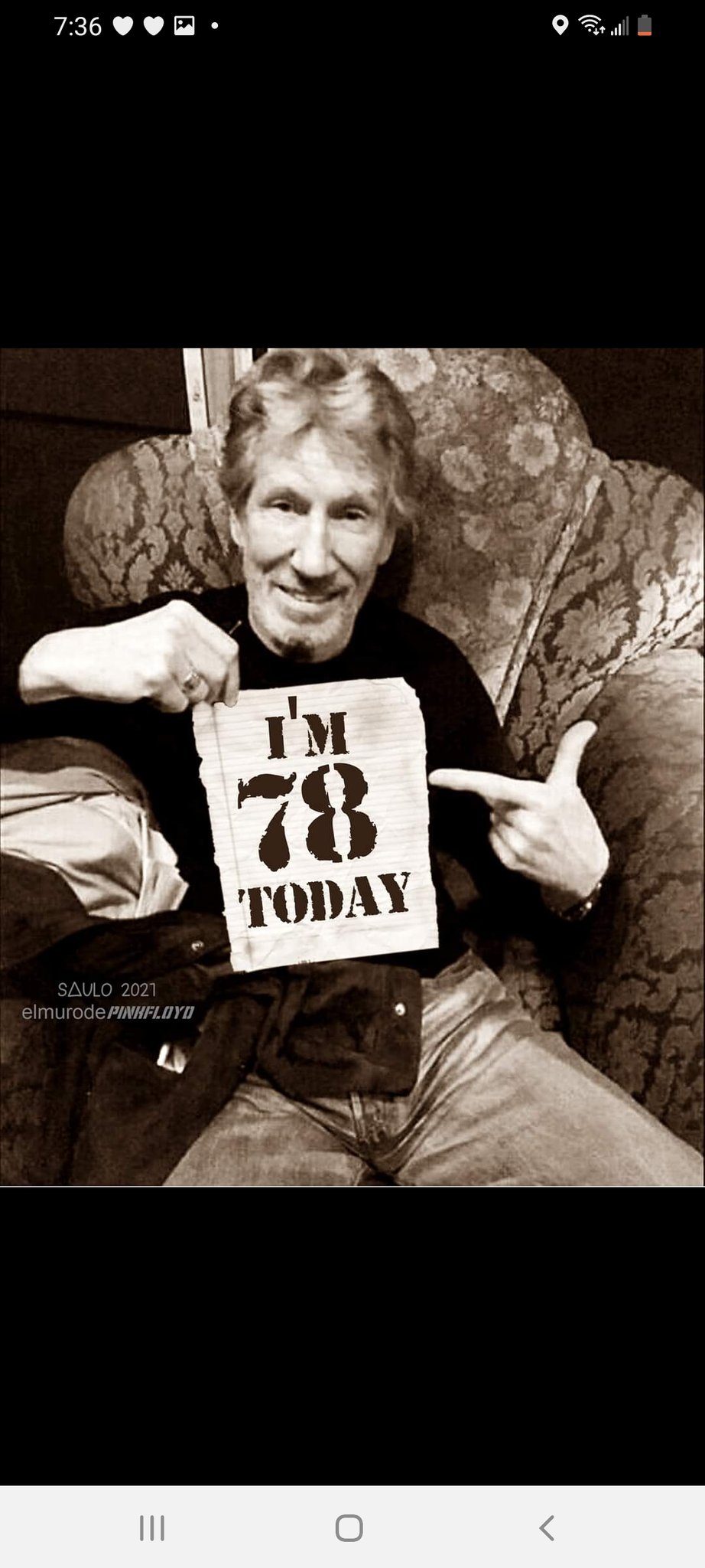 Happy birthday Roger Waters.  See you next year in Edmonton. 
