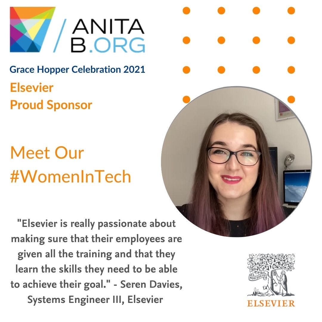 Elsevier is a proud sponsor of the 2021 Grace Hopper Celebration (#GHC21) - Sept 27th to Oct 1st. Help bring the #research and #tech career interests of #women to the forefront.  
#vGHC21 #Elsevier #GraceHopperOSD #WomeninTech #elsevierlife bit.ly/2VlYFdJ