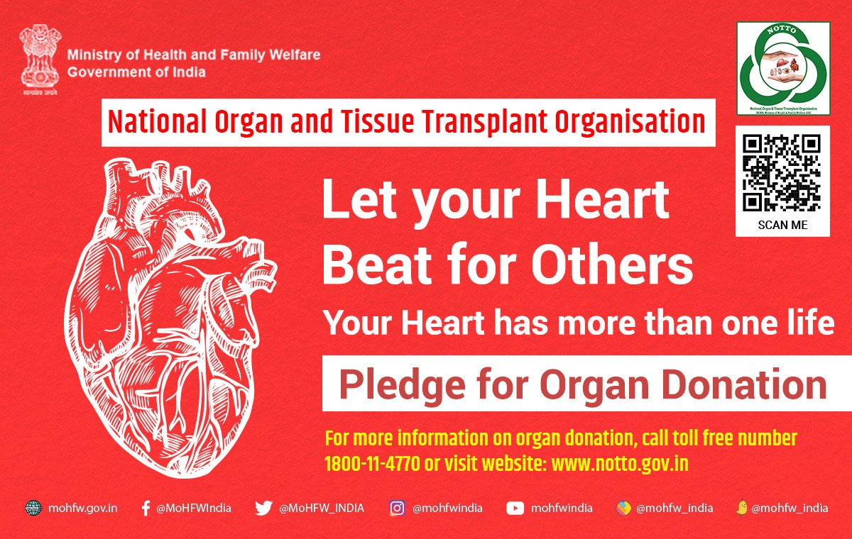 NOTTO on Twitter "Donate organs, donate life. Organ Donation is a way