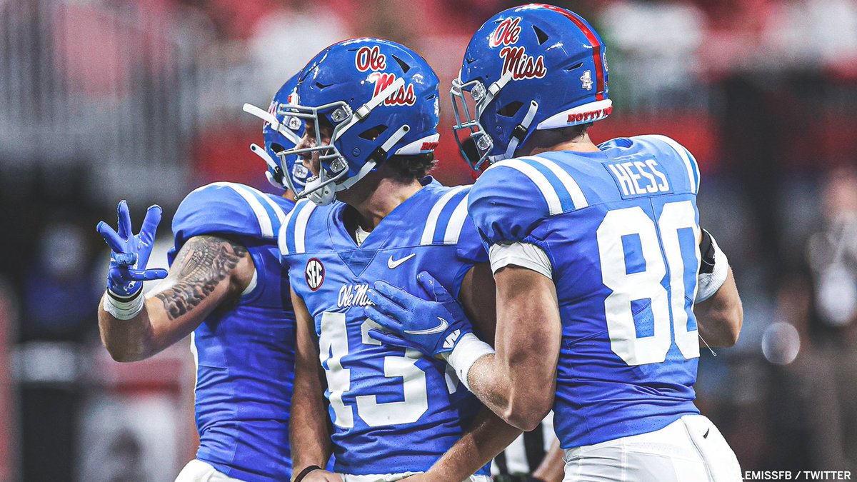 SECNetwork's tweet photo. The powder blues never disappoint. @OleMissFB https://t.co/pdFEfRyh8I