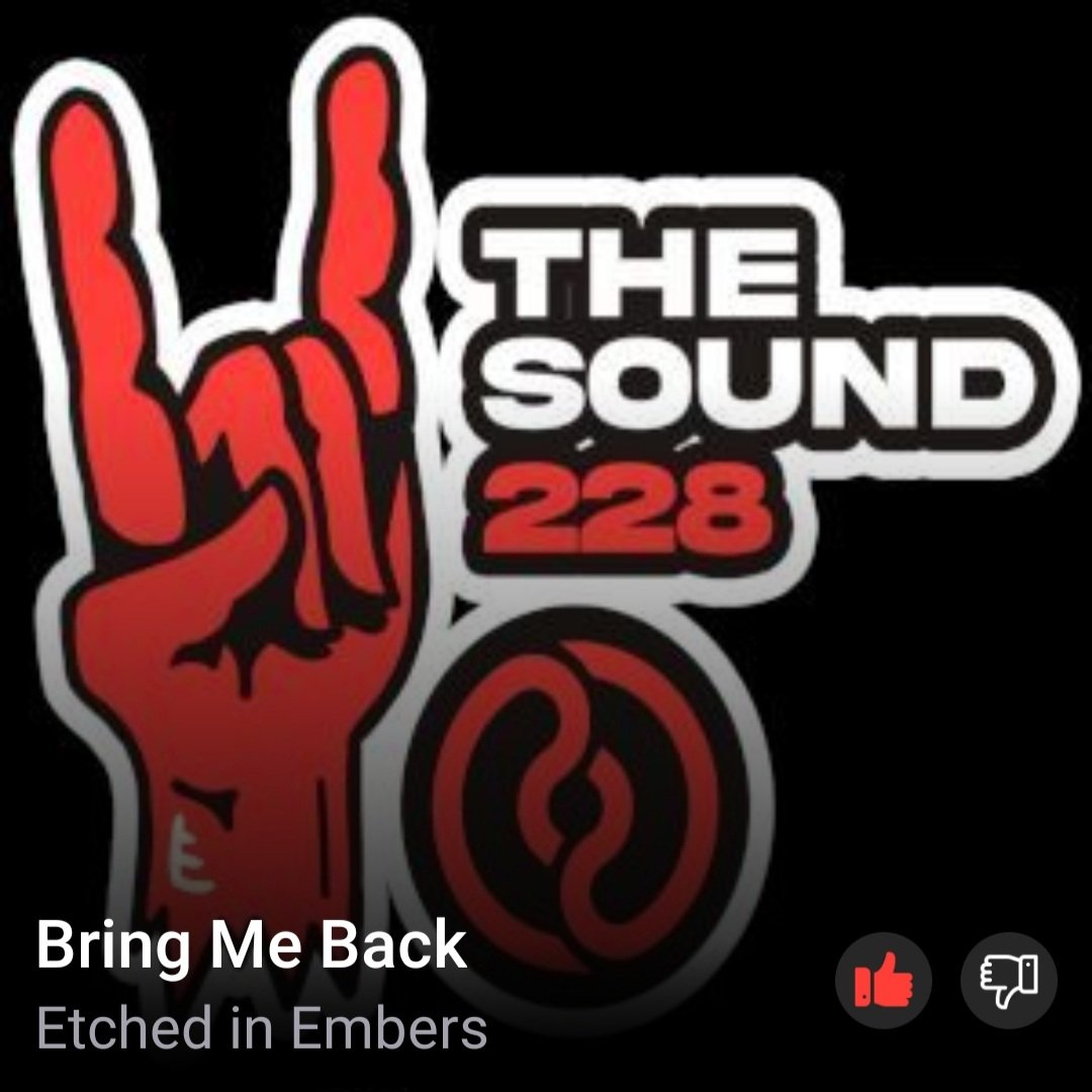 WOO HOO #BringMeBack by one of my favorite bands <a href="/EmbersEtched/">Etched In Embers</a> is NUMBER ONE on <a href="/thesound228/">The Sound</a> #Filthy15 countdown with <a href="/MicheleCregg/">Harmony Mitchell</a>!!! i am so happy!!! 🔥🤘🖤 #EtchedInEmbers #Igniters #NewHardRock
 open.spotify.com/track/0YDpzgzZ…