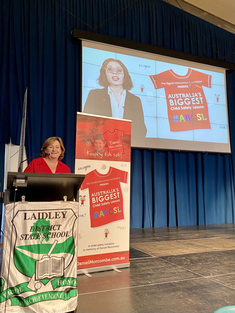 DanielMorcombe's tweet photo. Schools around Australia tuned in this morning for Australia’s Biggest Child Safety Lesson. It is extra special for students at Laidley District State School who have informed the resource! #ABCSL #KeepingKidsSafe https://t.co/dbGIxYZ4br