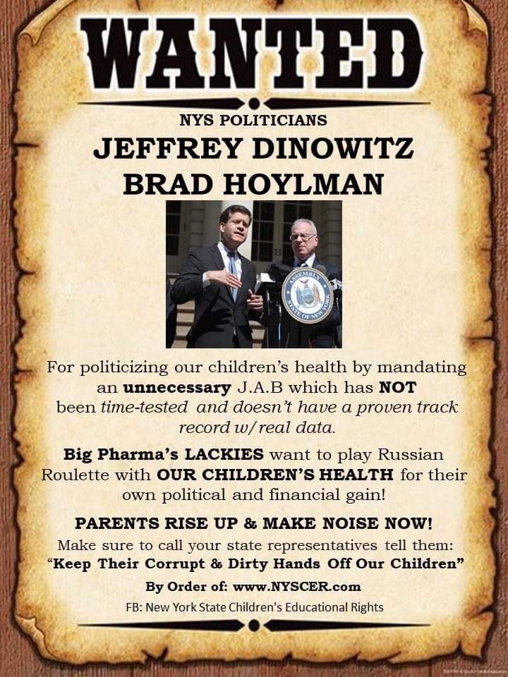 AmericaOMG's tweet photo. Hey .@JeffreyDinowitz @bradhoylman #OperationTakeBackOurKids #nysparents Mandates are looming! Time to get loud against #Dinowitz #Hoylman https://t.co/SeauyLPrsj