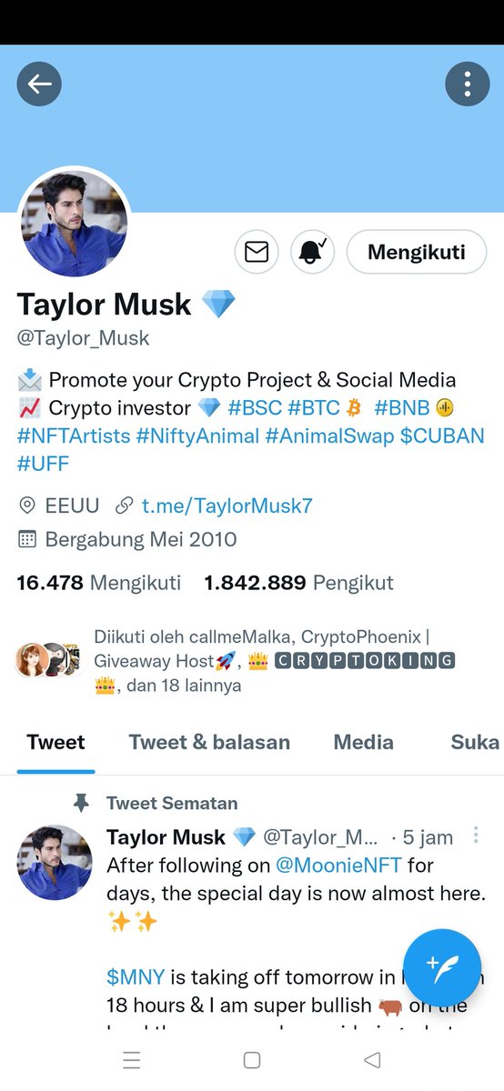 RasaLemonindo's tweet photo. @chitaglorya @Taylor_Musk Done WML https://t.co/5cJQEBuRTd