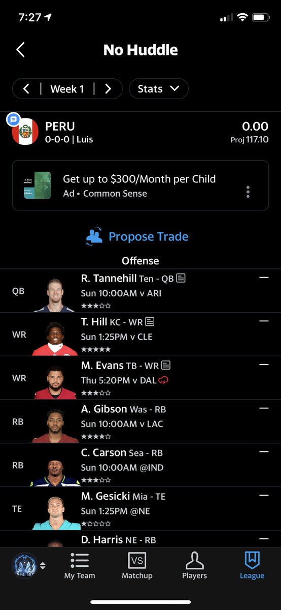 NoHuddleFFL's tweet photo. Drafted in the #9 slot https://t.co/Xc779yMZPb