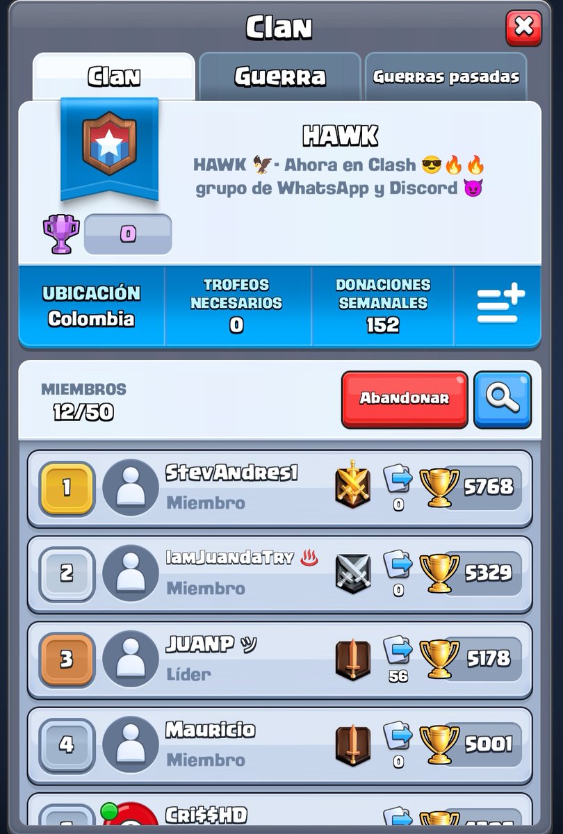 HAWK ahora en Clash 😎🔥🔥
🦅🦅🦅