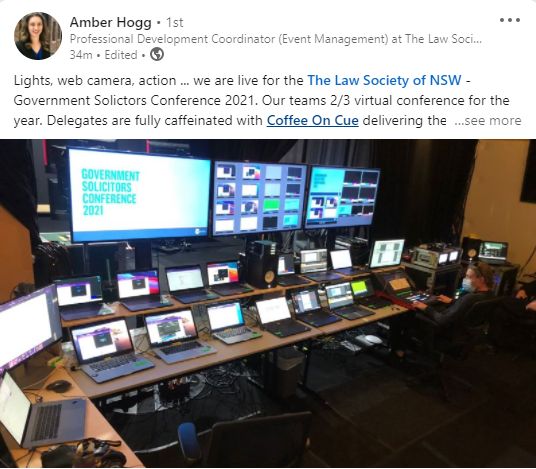 FabCapo's tweet photo. I count 24 screens!
Is it weird that I have "event screen envy"?
What are they all for?

#virtualevents #eventprofs https://t.co/vFkPS3AwTP