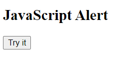 codingeveryday2's tweet image. Alert Box
#javascript
&lt;!DOCTYPE html&gt;
&lt;html&gt;
&lt;body&gt;
&lt;h2&gt;JavaScript Alert&lt;/h2&gt;
&lt;button onclick="myFunction()"&gt;Try it&lt;/button&gt;
&lt;script&gt;
function myFunction() {
alert("I am an alert box!");
}
&lt;/script&gt;
&lt;/body&gt;
&lt;/html&gt;