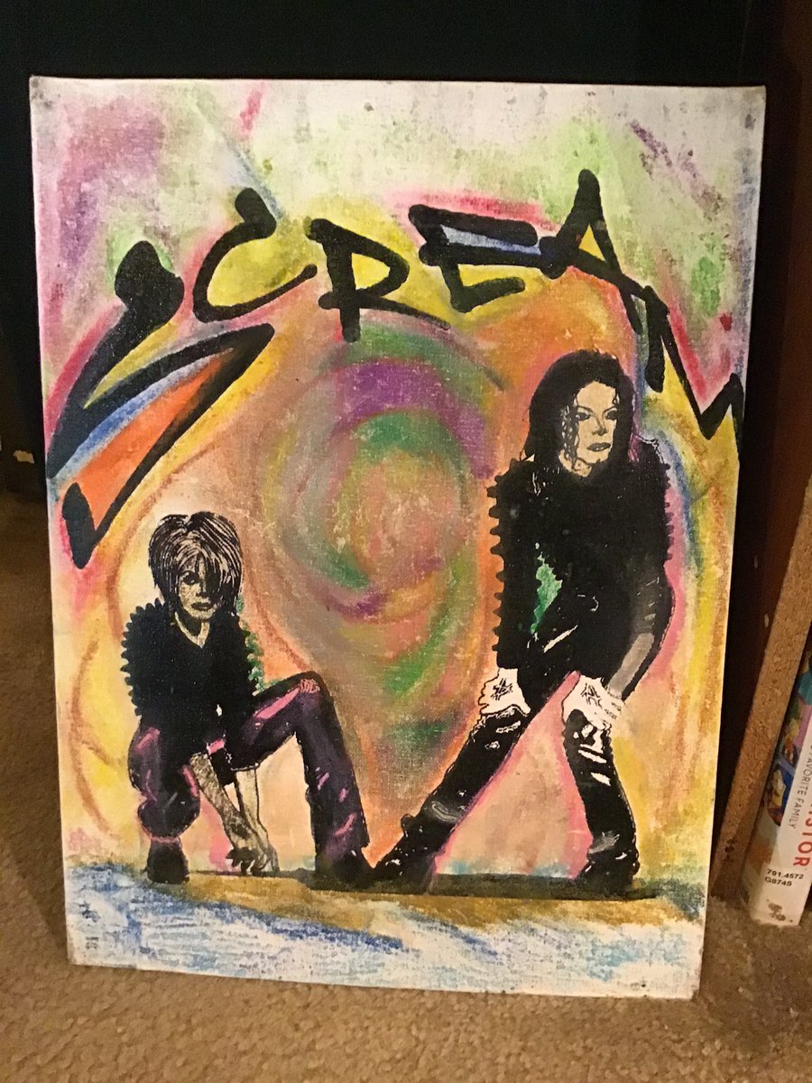 DArscorpius's tweet image. “...and I won’t give up the fight,...”
“Scream”  12” x 16” flat canvas. Screen and acrylics combo.
#darscorpius 
#michaelandjanet #michaelandjanetscream #michaeljackson #janetjackson