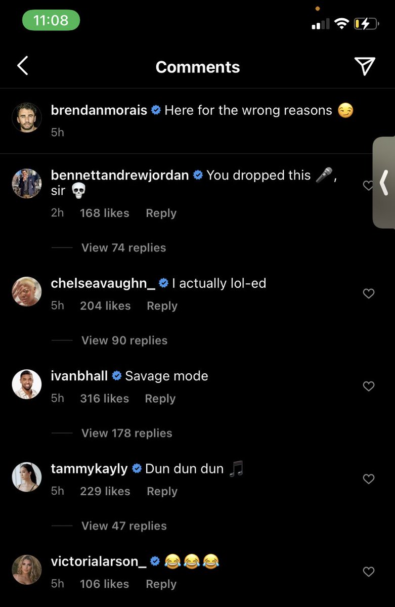 itscammieg's tweet photo. Bennett, Chelsea, Ivan, and Tammy can all go in the bin too. It’s not funny at all what he did to Natasha. There’s no lighthearted jokes to be made. That was fucked up. #BachelorInParadise https://t.co/L79UeNo76J