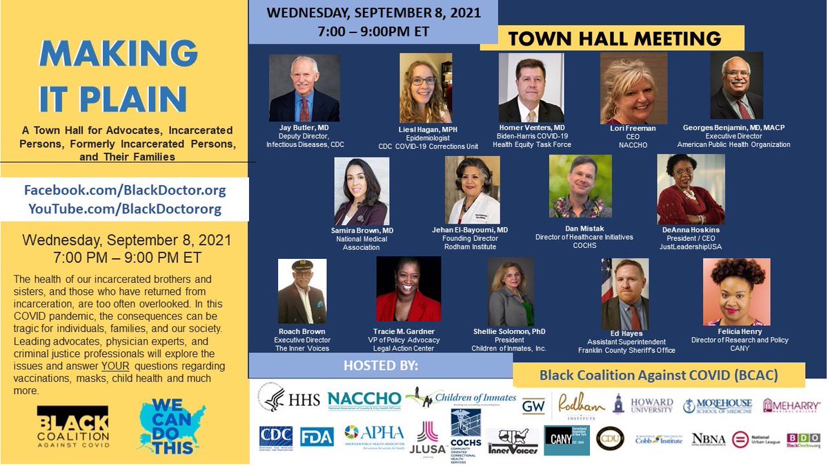 Rodham Institute (@instituterodham) on Twitter photo Tune in Wednesday at 7 pm <a href="/blackdoctor_org/">BlackDoctor</a> <a href="/BCAgainstCOVID/">Black Coalition Against COVID 19</a> #makingitplain #advocatingforincarcaratedpersons Tune in Wednesday at 7 pm <a href="/blackdoctor_org/">BlackDoctor</a> <a href="/BCAgainstCOVID/">Black Coalition Against COVID 19</a> #makingitplain #advocatingforincarcaratedpersons