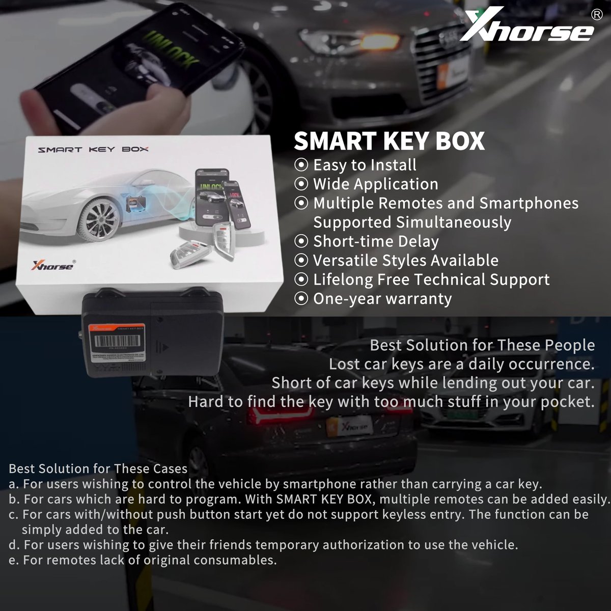 XhorseGlobal's tweet photo. SMART KEY BOX
Enter The Era of Digital Keys
#Xhorse #smartkeybox #smartphone #remote #carremote https://t.co/18pHrQex8p