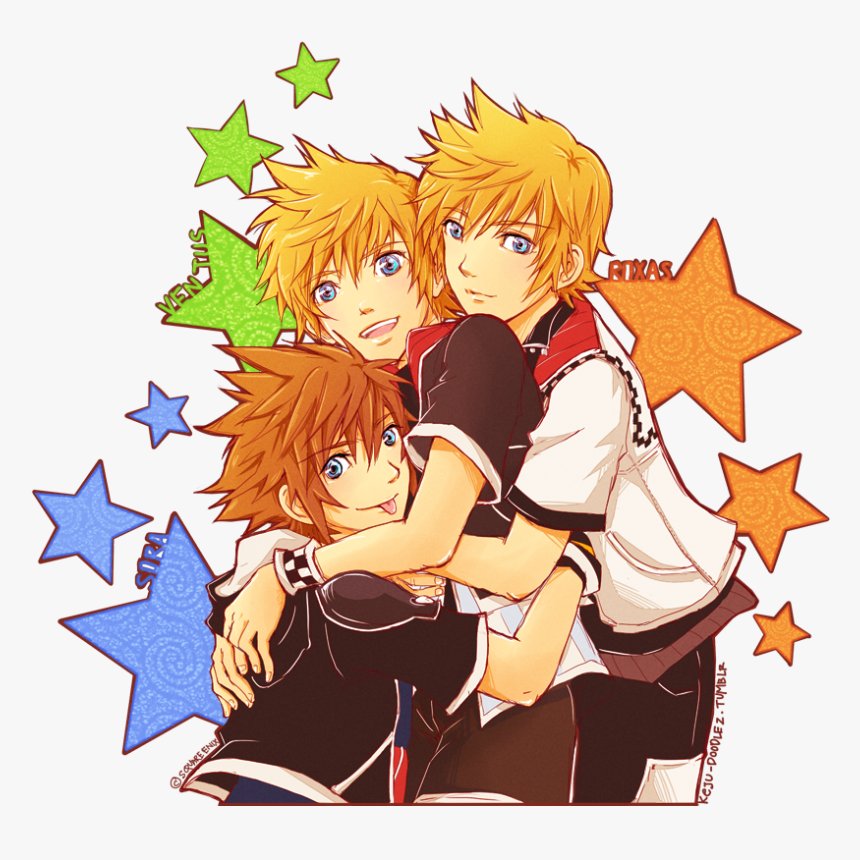 KeybladeTrio's tweet image. Say hi to the keyblade trio boyz. The three hearts united together as Sora, Roxas and Ventus.
They're coming to many worlds to reunite with friends and make new ones.S