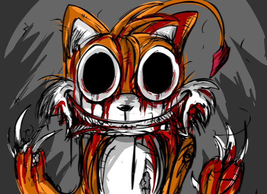 Unused Tails Doll Jumpscare Image by ScorchVx on Newgrounds